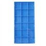 DAUERHAFT Boîte de rangement pour pièces d'horlogerie en plastique, 8 grilles Organisateur de pièces d'horlogerie bleu, plateau 