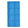 DAUERHAFT Boîte de rangement pour pièces d'horlogerie en plastique, 8 grilles Organisateur de pièces d'horlogerie bleu, plateau 