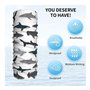 Shark Masque facial imprimé nautique bandana cache-cou foulard magique bandeau sans couture Guêtre sport extérieur, blanc, taill