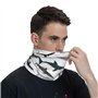 Shark Masque facial imprimé nautique bandana cache-cou foulard magique bandeau sans couture Guêtre sport extérieur, blanc, taill