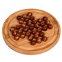 KITCISSL Jeux de Societes Adultes Solitaire en Bois Activité Cognitive Diamant Chess Jeux de Plateau Puzzle Solitaire Board Jeu