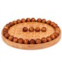 KITCISSL Jeux de Societes Adultes Solitaire en Bois Activité Cognitive Diamant Chess Jeux de Plateau Puzzle Solitaire Board Jeu 