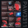 Attack Shark X11 Souris de Jeu avec Station de Chargement magnétique, capteur de Jeu PixArt PAW3311, Souris de Jeu sans Fil/Fila