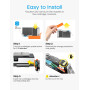 4 Pack Cartouches 924XL avec Puce Compatible pour HP 924 EvoMore 924E 924XL pour HP OfficeJet Pro 8120 8122 8123 8125 8128 8130 