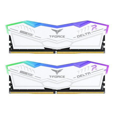 TEAMGROUP T-Force FF4D548G7200HC34ADC01 Delta RGB DDR5 48 Go (2 x 24 Go) 7200 MHz PC5-57600 CL34 A-DIE Module de mémoire RAM pou