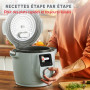 Moulinex Cookeo Wifi 10-en-1, Multicuiseur intelligent haute pression, 10modes de cuisson, Rapide, Sans surveillance, Guide de c