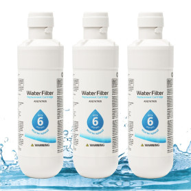 DASNTERED Filtre à eau universel pour réfrigérateur LG LT1000P, 3 pièces, compatible Kenmore 9980, éliminateur de contaminant...