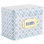 C.R. Gibson True Blue Lot de cartes de recettes et boîte Multicolore 10