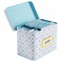 C.R. Gibson True Blue Lot de cartes de recettes et boîte Multicolore 10,4 x 16,8 cm