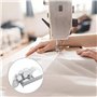 JINJUMEI Lot de 5 Accessoires pour Machine à Coudre,1 Guide de Couture Magnétique+4 pcs Sewing Rolled Hemmer Foot(7-10mm), Outil