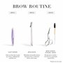 TWEEZERMAN Rasoir à sourcils avec mini pince à épiler (Set duo pour le soin du visage et des sourcils), Lavande (Exclusivité Ama