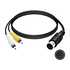 Gam3Gear AV Audio Vidéo Composite Câble TV pour Sega Genesis 1