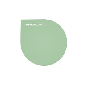 BUZZUFY Tapis d'établi antistatique doux en forme de goutte Vert 165 x 165 mm