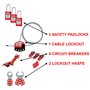 MASTER LOCK Boîte à Outils [Assortiment pour Consignation Électrique] - Sécurité, Condamnation - S1117ES31KA