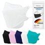 TubeRoo FFP2 Lot de 20 masques blancs en forme de poisson - Fabriqué en Allemagne - Certifié CE - Boucles d'oreilles souples - B