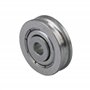 BQLZR Roulement rond Passif en acier Guide Poulie de roue Rail à roulettes Charge 167 kg pour enrouleur de corde de fil d'acier 