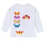 120pcs Grands Dinosaure Papillon Transfert Thermique Patchs à Repasser Enfants, Ouceanwin Motif Hibou Patchs de Voiture Autocoll