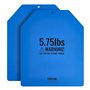 VEVOR Plaques lestées pour gilet lesté, paires de 2,6 kg, plaques de poids pour gilet, en acier de qualité supérieure, coupe erg