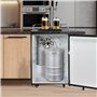 VEVOR Bouteille de CO2 sans GAZ Capacité de 2 kg, Cylindre de Gaz CO2 en Acier Allié, Réservoir de Gaz avec Valve DIN477, Poigné