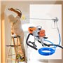 VEVOR Pulvérisateur sans Air avec Tuyau Haute Pression, Pistolet de Peinture Murale 1500 W, 3000 PSI, 1,8 L/Min, pour Peinture I
