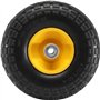 VEVOR Roue à pneu à plat PU solide, 254 mm, lot de 2, charge dynamique 181,4 kg, charge statique 204,1 kg, pneus roues sans cham