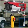VEVOR Palan Électrique, Charge Double Câble 400 kg, Télécommande Filaire 4,2 m, Hauteur Levage à Câble Simple 12 m, Élingue Simp