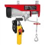 VEVOR Palan Électrique, Charge Double Câble 400 kg, Télécommande Filaire 4,2 m, Hauteur Levage à Câble Simple 12 m, Élingue Simp