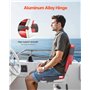 VEVOR Siège de bateau à dossier haut, chaise de bateau de pêche pliable avec coussin en éponge épais et cuir PVC imperméable, ch