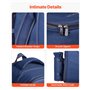 VEVOR Sac à Dos Isotherme pour 2 Personnes, Sac à Dos de Pique-nique avec Compartiment Isotherme, Porte-bouteille Amovible, Couv
