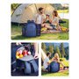 VEVOR Sac à Dos Isotherme pour 2 Personnes, Sac à Dos de Pique-nique avec Compartiment Isotherme, Porte-bouteille Amovible, Couv