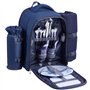 VEVOR Sac à Dos Isotherme pour 2 Personnes, Sac à Dos de Pique-nique avec Compartiment Isotherme, Porte-bouteille Amovible, Couv