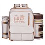 VEVOR Sac à Dos Isotherme pour 4 Personnes, Sac à Dos de Pique-Nique avec Compartiment Isotherme, Porte-Bouteille Amovible, Couv