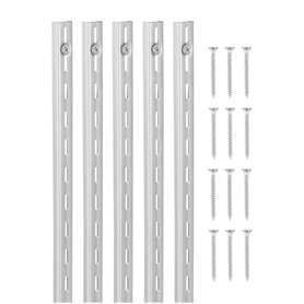 VEVOR Crémaillère d'Étagère 990 mm Rail d'Étagères Vertical Mural à Perforation Simple