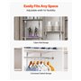 VEVOR Crémaillère d'Étagère 990 mm Rail d'Étagères Vertical Mural à Perforation Simple, Lot de 10, Rails Réglables Robustes en A