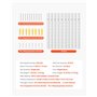 VEVOR Crémaillère d'Étagère 990 mm Rail d'Étagères Vertical Mural à Perforation Simple, Lot de 10, Rails Réglables Robustes en A