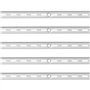 VEVOR Crémaillère d'Étagère 990 mm Rail d'Étagères Vertical Mural à Perforation Simple, Lot de 10, Rails Réglables Robustes en A