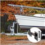 VEVOR Support Roue de Secours Remorque, Porte-pneu de Secours de Remorque Capacité 73 kg Accessoires Nombreux pour Plupart des R