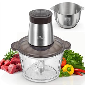 Bear 2L+1.8L Hachoir Électrique En Acier Inox