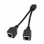 ZdyCGTime Câble Réseau RJ45 30 cm, 1 Femelle vers 2 Femelles Type Y - Pour Basculer Entre Deux Ordinateurs ou se Connecter à Une