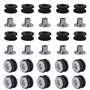 STCRERAG 20 PCS M6 Oeillet Caoutchouc Moto Boulon M6 Moto Acier Rondelles en Caoutchouc Joints en Caoutchouc de Moto Stable Acce