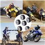 STCRERAG 20 PCS M6 Oeillet Caoutchouc Moto Boulon M6 Moto Acier Rondelles en Caoutchouc Joints en Caoutchouc de Moto Stable Acce