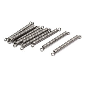 sourcing map Ressort de Traction Ressort de Tension Ressorts d'Extension 0.5mmx3mmx30mm 304 Inoxydable Acier Argenté 10pcs
