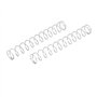 sourcing map Ressort de Compression 0.4mmx7mmx50mm 304 Acier Inoxydable Argenté 10pcs
