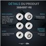 Dolphin Pièce détachée Guide Roue (Lot de 4) avec 2 engranages poulie - Référence 3884997-R6