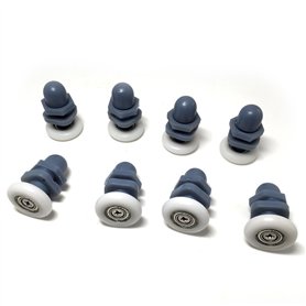 10single Porte de douche coureurs/roues/poulies/guides 23 mm Diamètre
