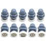 10single Porte de douche coureurs/roues/poulies/guides 23 mm Diamètre