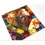 Craftreat Lot de 8 feuilles de papier à découpage pour travaux manuels Motif fleurs et fleurs Peintes pour bouquets et fruits – 