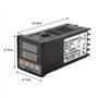 Auveach Régulateur de température Thermostat PID REX-C100 Numérique 110-240V 220V AC Capteur SSR K max.40A