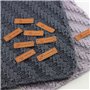 Jurxy 40PCS Étiquette en Cuir PU Vêtements Faits à la Main Étiquette en Relief avec des Trous Tricot d'embellissement Accessoire