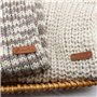 Jurxy 40PCS Étiquette en Cuir PU Vêtements Faits à la Main Étiquette en Relief avec des Trous Tricot d'embellissement Accessoire